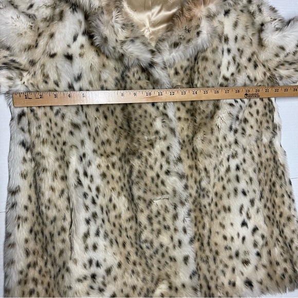 Vintage Sportowne Women’s Faux Fur Coat Size 10 – Retro Fashion - Picture 7 of 8